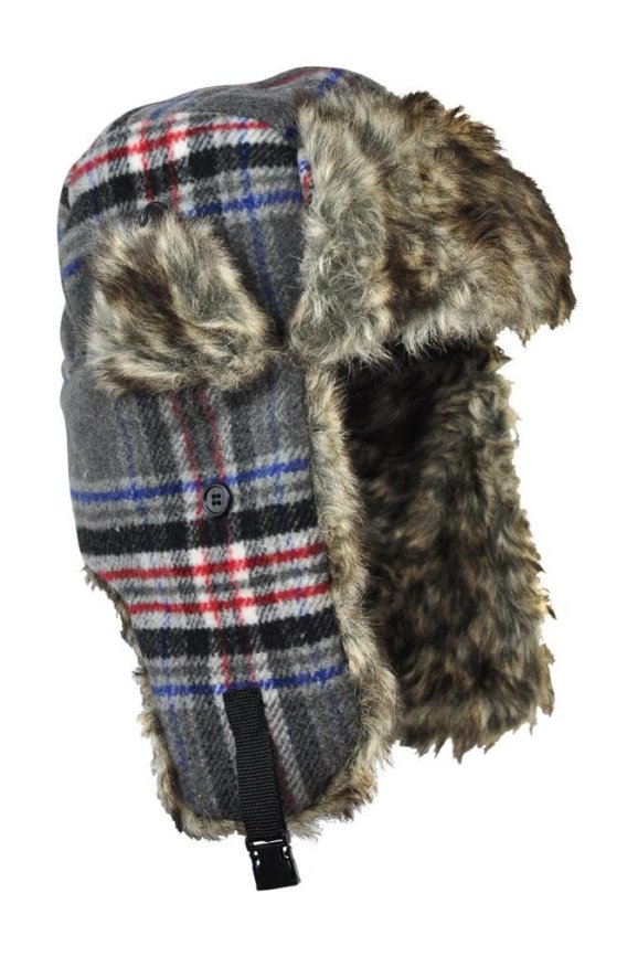 Uszanka Castor - szary