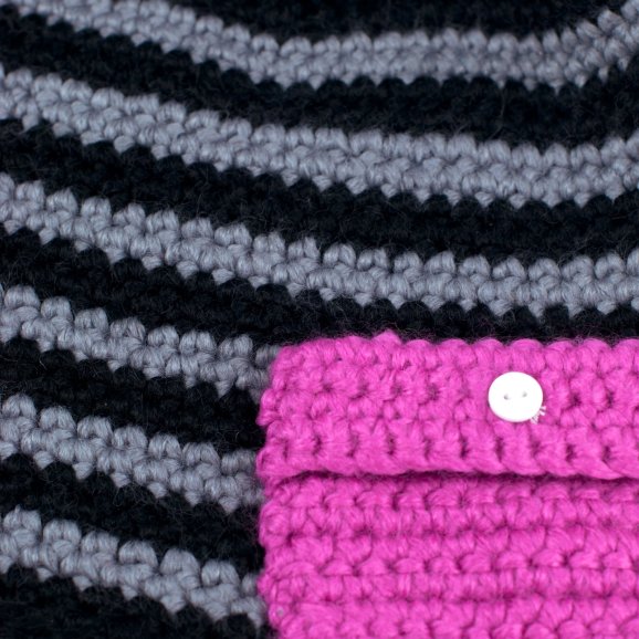 Czapka Kieszonka - czarny, szary