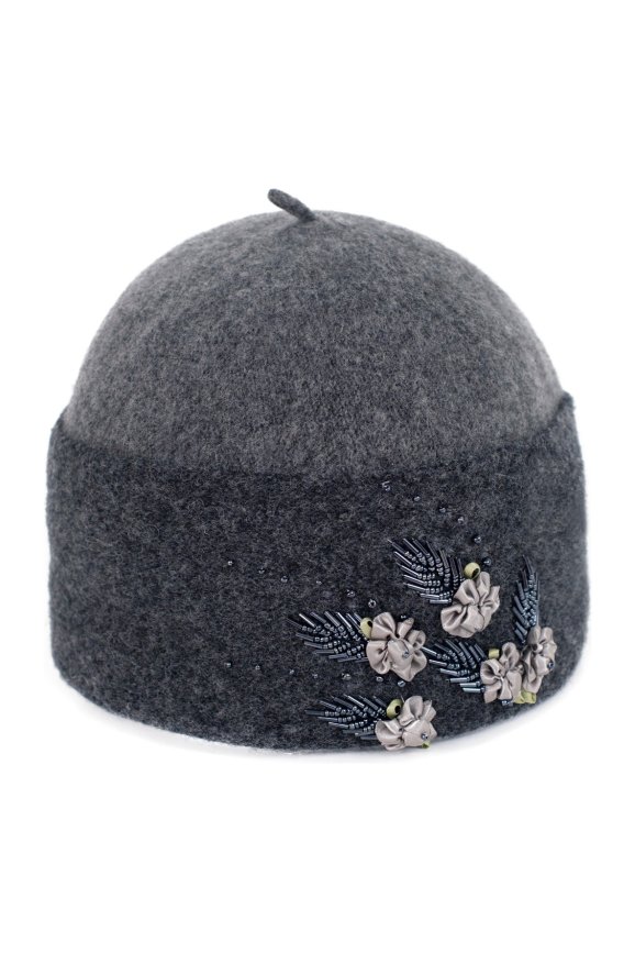 Czapka Pięć Listków - grafitowy