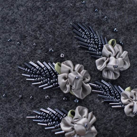 Czapka Pięć Listków - grafitowy