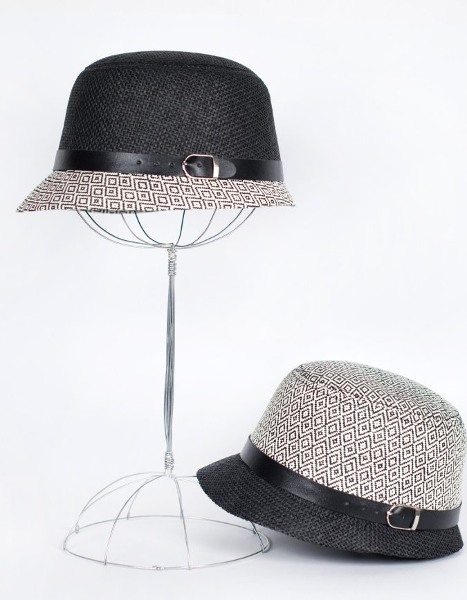 Kapelusz Eleganckie Romby