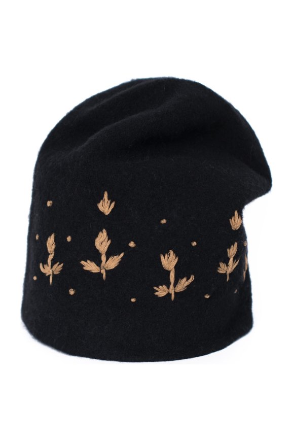 Czapka Delicate wool - czarny
