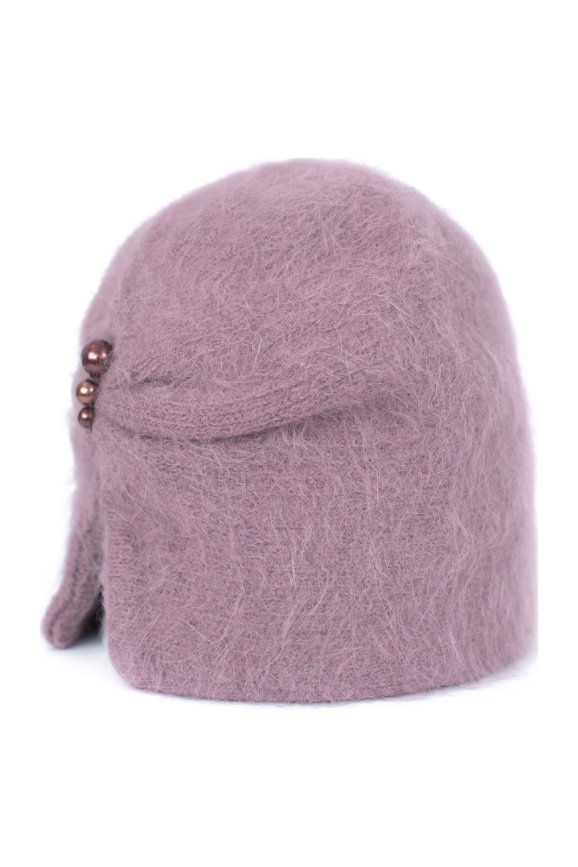 Czapka Winter Elegance - brudny różowy