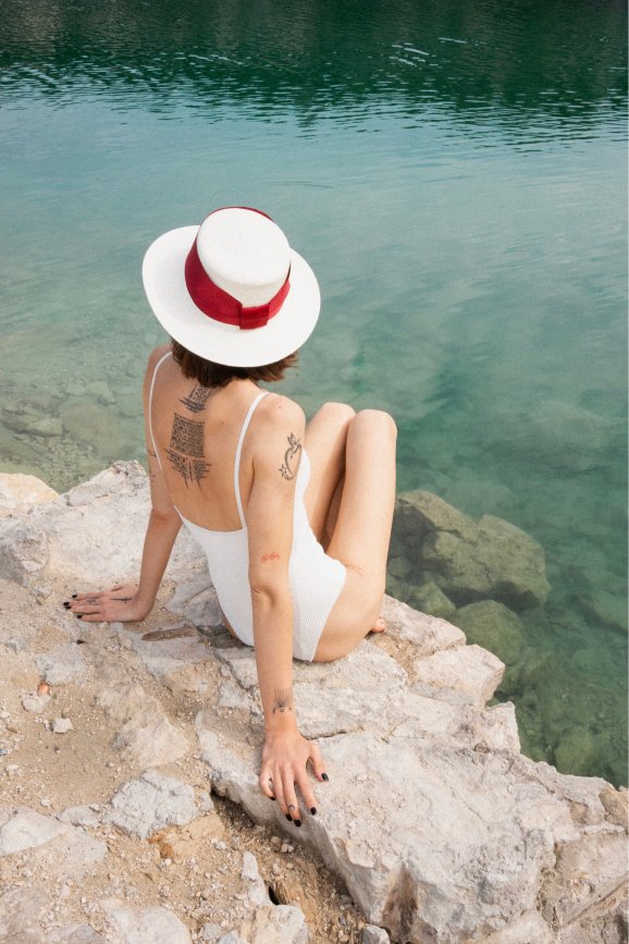 Kapelusz Wide Stripe