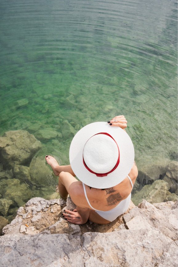 Kapelusz Wide Stripe