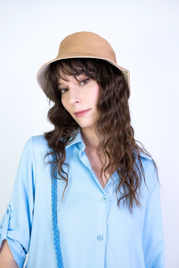 Summer hat - dark beige