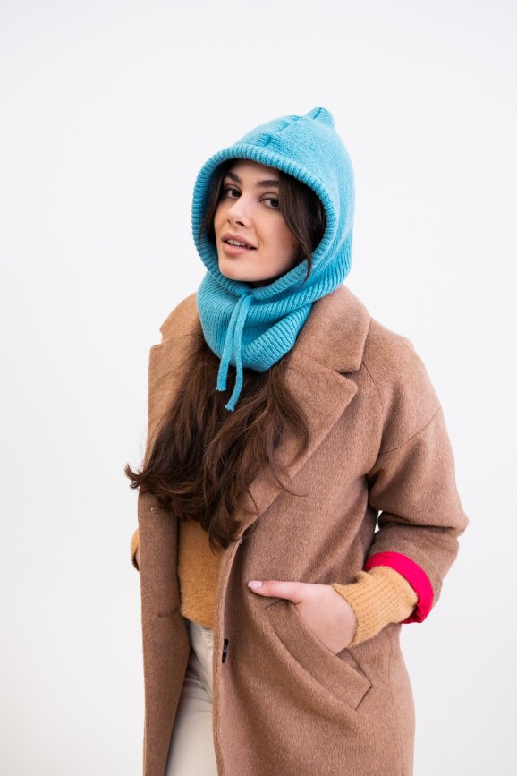 Kaptur Balaclava - turkusowy