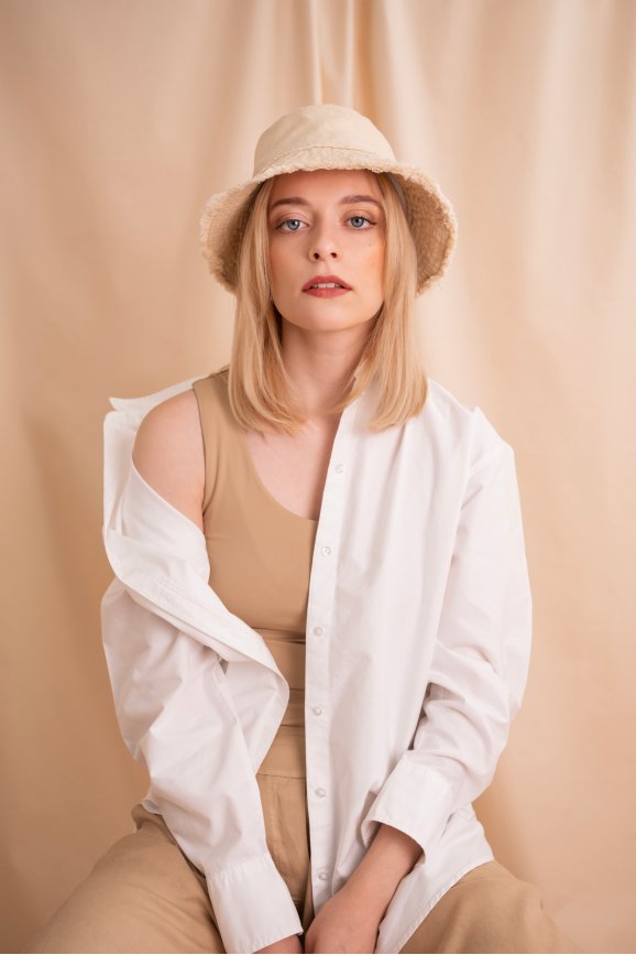 Kapelusz Frazzle Bucket - ecru