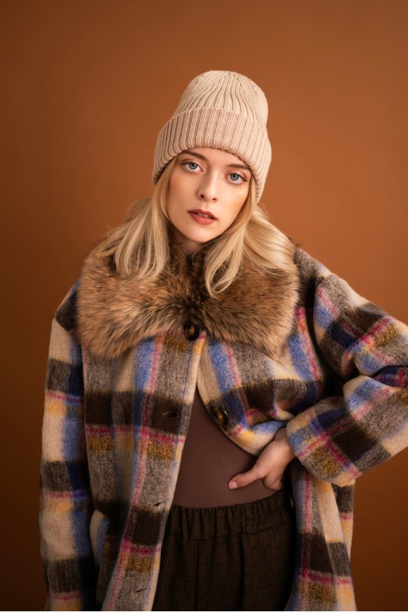 Czapka Beskidzianka Merino - beżowy