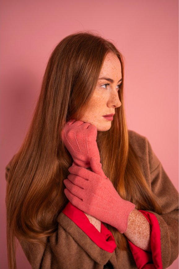 Rękawiczki Melbourne - morelowy