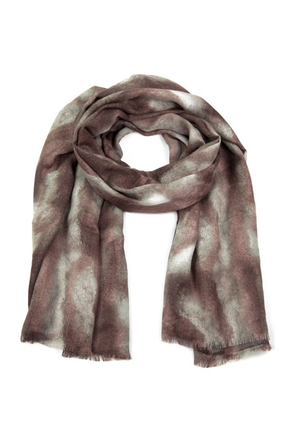 Szal Plamiasty - brązowy