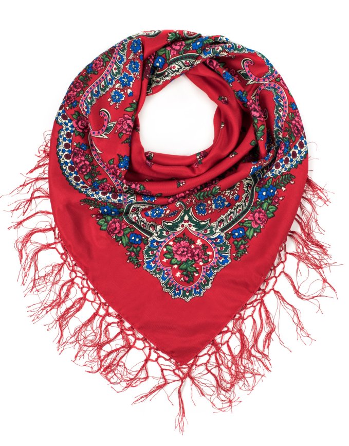 Chusta Słowianka - czerwony