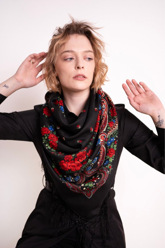 Chusta Słowianka - czarny