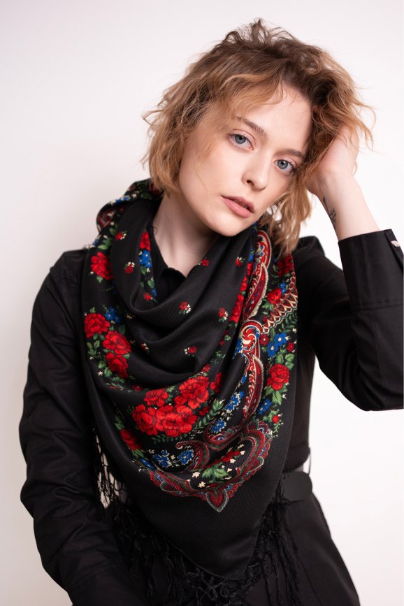 Chusta Słowianka - czarny