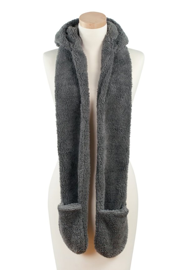 Kaptur Przytul Misia - szary