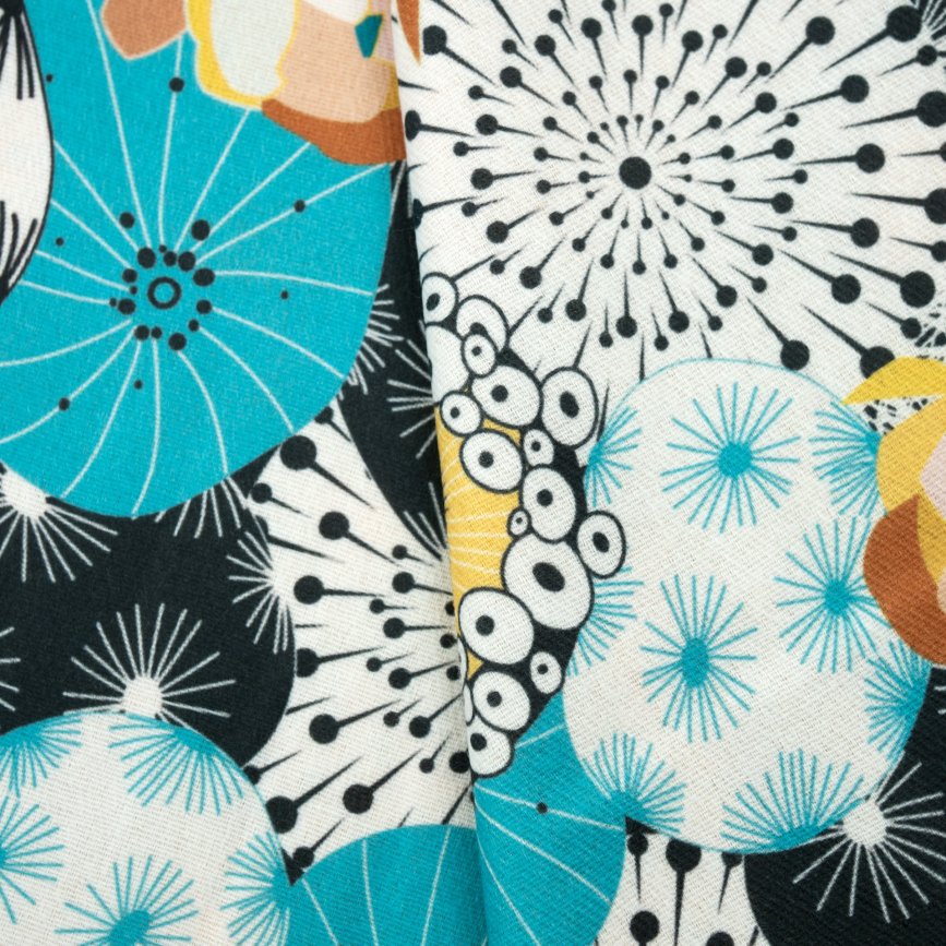 Szal Floral Abstract - multikolor