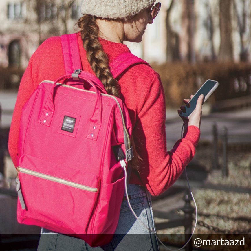 Plecak Himawari Classic M - fuksja