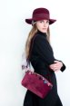 Torebka Velour Spirit - bordowy