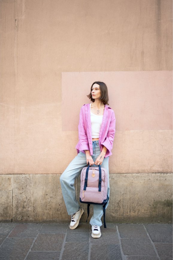 Plecak Himawari Study M - lawendowy